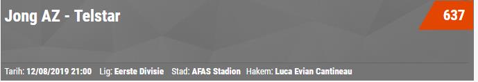 Jong Az Alkmaar - Telstar iddaa tahmin.jpeg