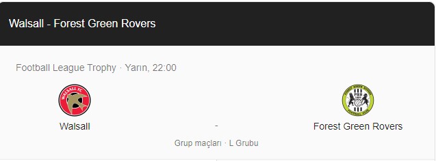 Walsall - Forest Green iddaa tahmin.jpg